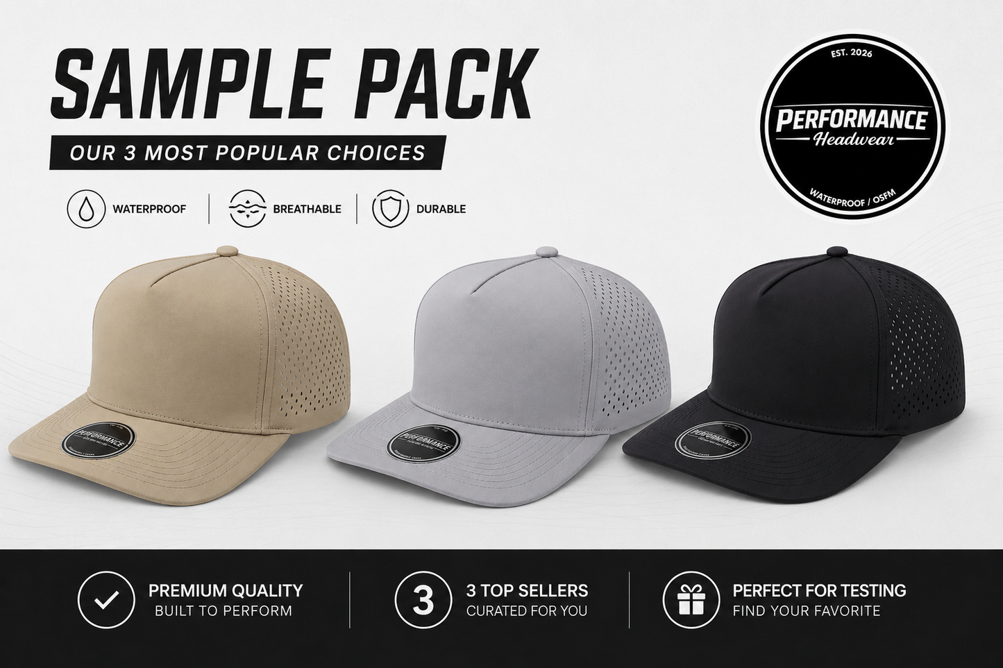 5 Panel Performance Sample Pack