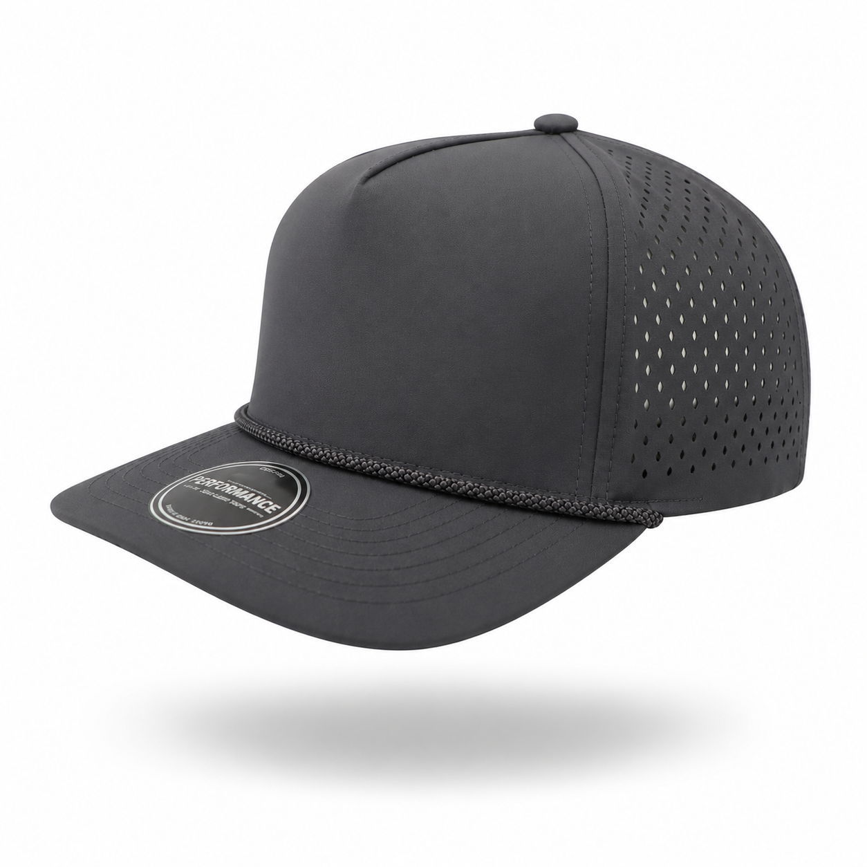 Dark Gray with Chainlink Rope 5 Panel Performance