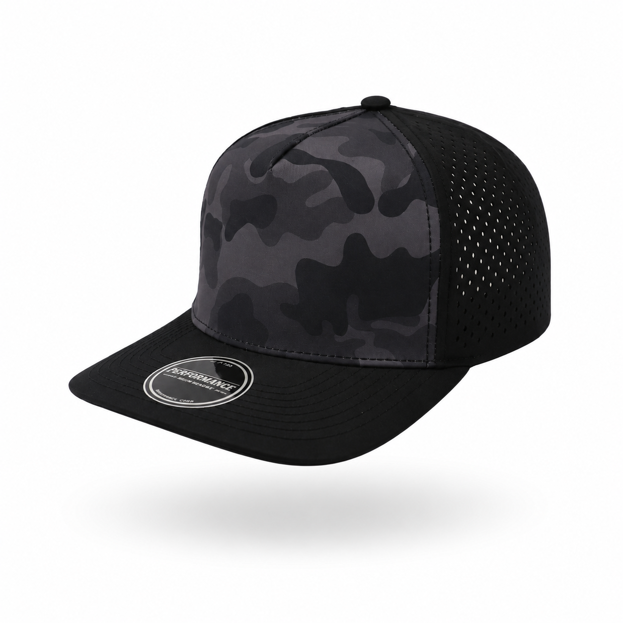 Black Camo 5 Panel Performance