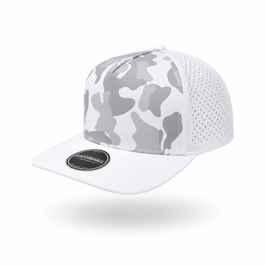 White Camo 5 Panel Performance